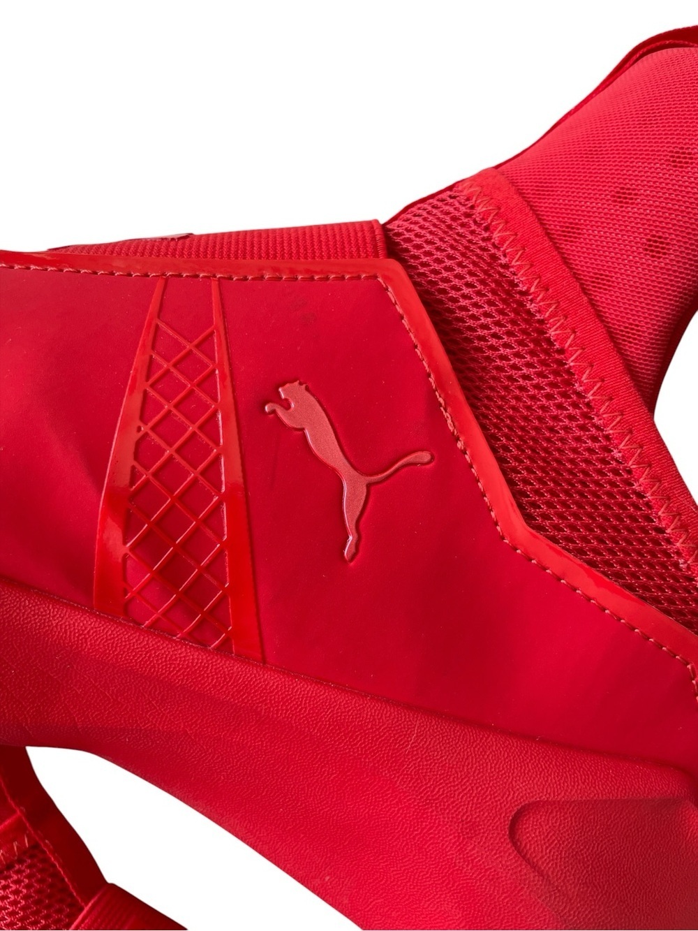 Puma Fierce Red High-Top Slip-On Sneakers - Picture 9 of 11